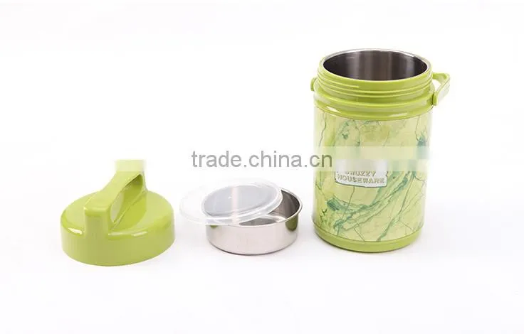 Wholesale stock small order With handle double layers all steel tankbento boxes
