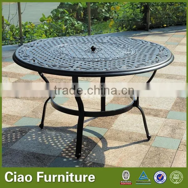 Bronze bbq roast table and chairs garden aluminium furniture