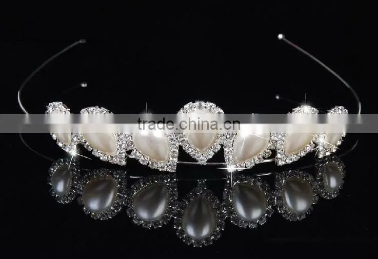 Flower Girl Bridal Headband Alice band rhinestone fashions