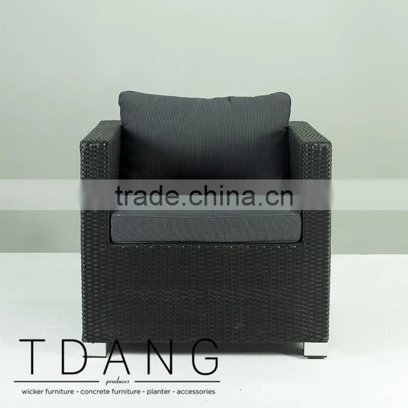 Kessler Wicker Club Chair with Cushion - Modulo Wicker Lounge Chair