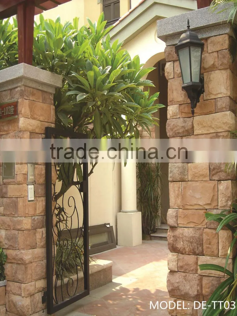 2015 high quality exterior wall cap cultured stone veneer walls panels