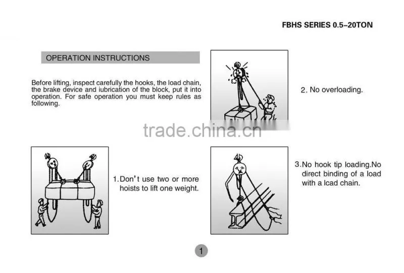 Top Brand Non-spark Aluminum Bronze Chain Hoist