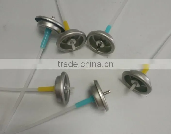 Furniture polish aerosol tinplate valve