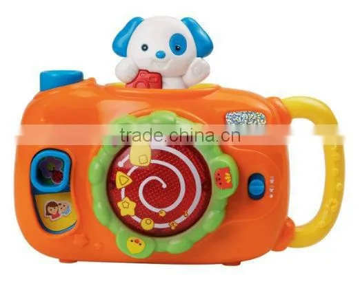 plastic colorful musical Snap and Surprise Camera toy for kids