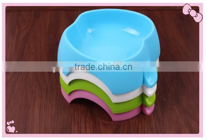 custom made High quality apple shape Plastic pet bowl wholesale pet slow feed dog bowl wholesale