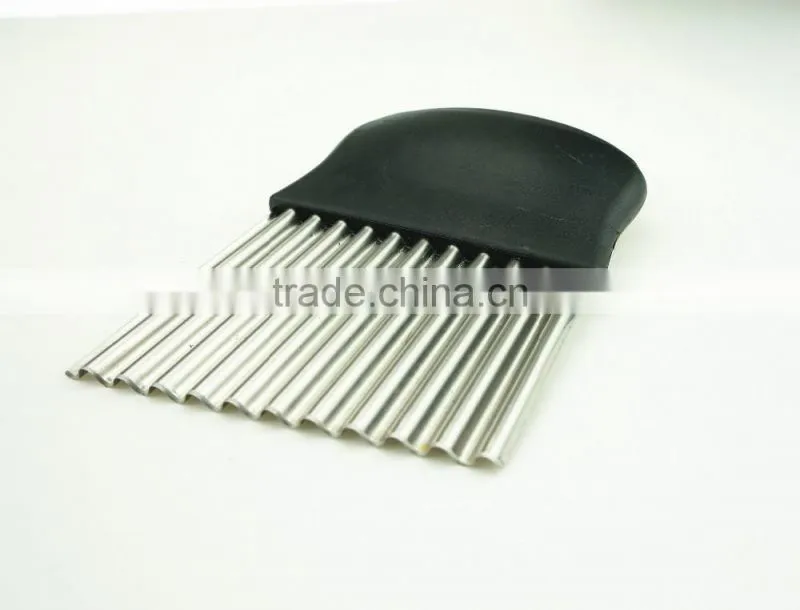 42014 stainless steel cheese vegetable crinkle cutter