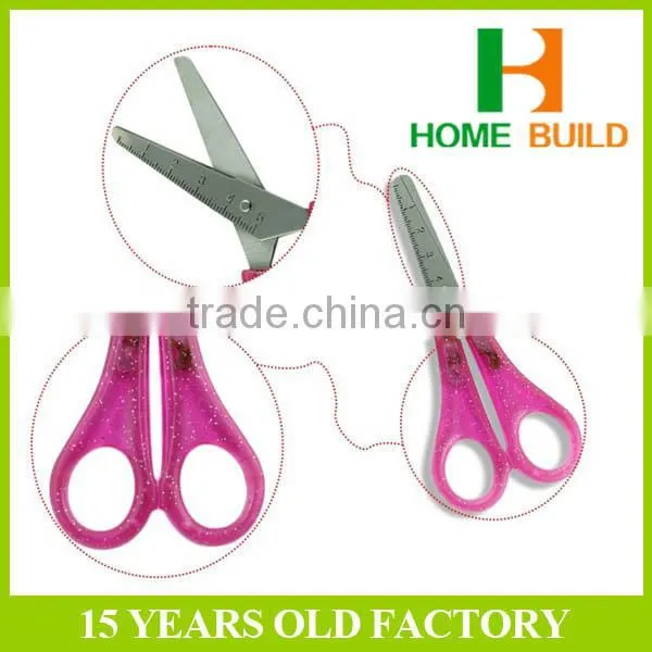 Factory price HB-S5003 New Popular 5" student ruler scissors