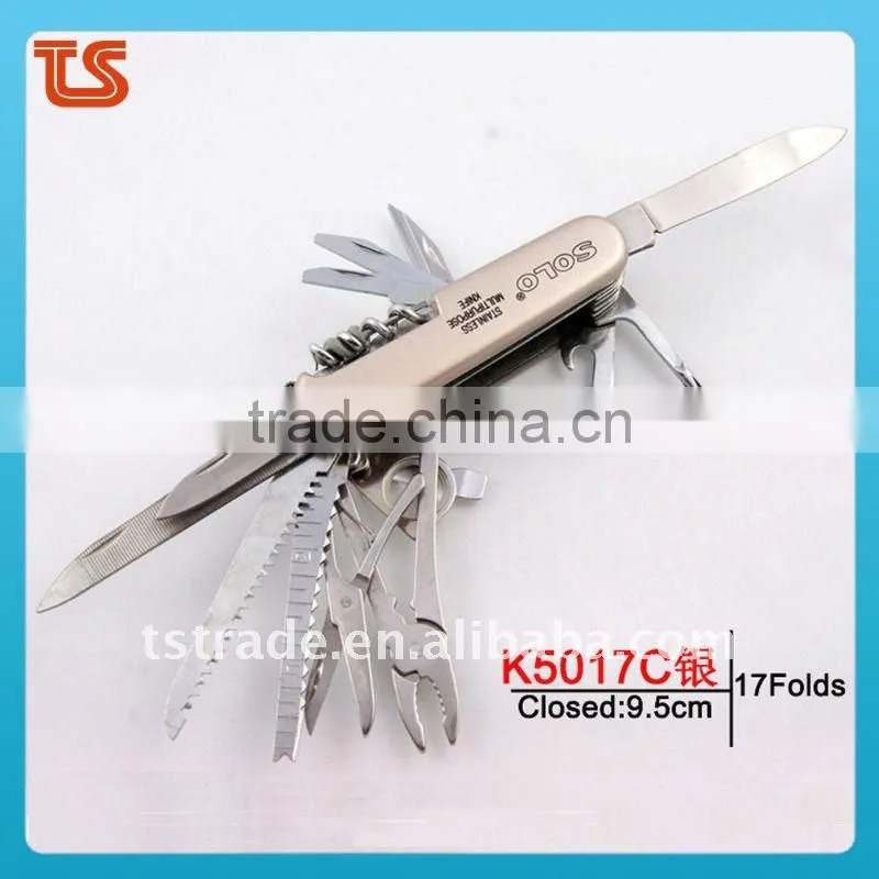 2014 New design multi knife pocket knife multi function LED knife K5017CG1