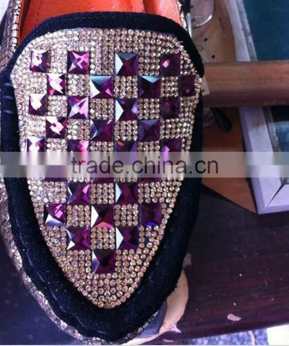 PZ0002 New popular more colors crystal rhinestone stickers sheets for shoe decoration