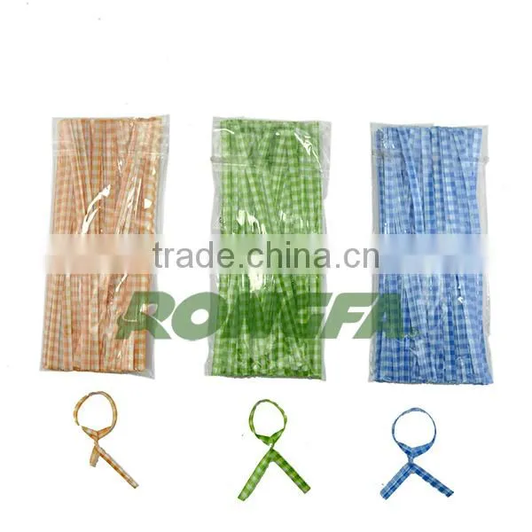 10cm precut printed plastic twist ties for bread bag closure