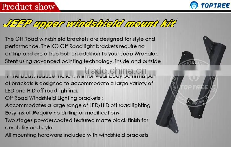 3D Reflector Curved LED Light Bar 288W 50inch Bar Light Jeep Wrangler Headlight With Installing Mounting