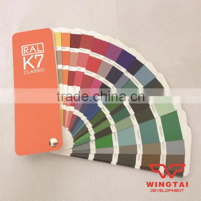 RAL K7 color Shade Card classic color formula guide
