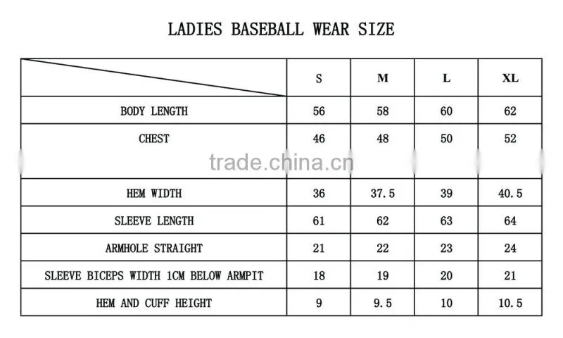 New design ladies baseaball wear air layer fabric