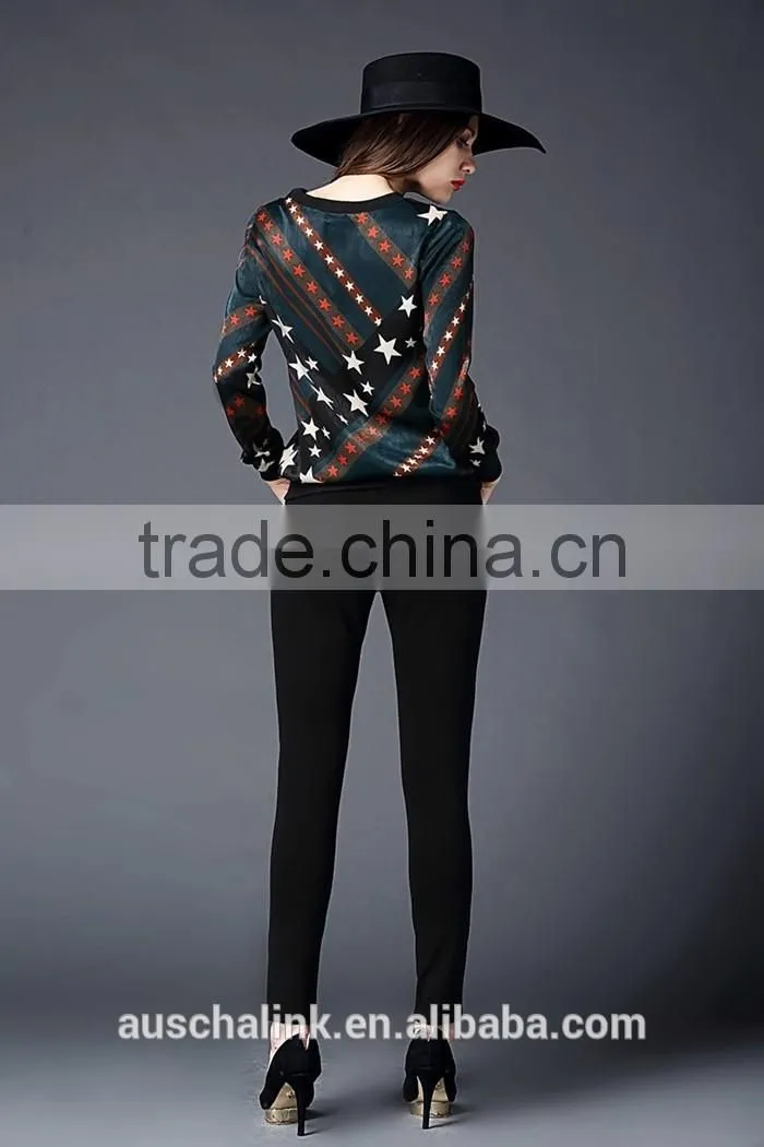 lady long sleeve bulk cheap t shirt fashion design printing
