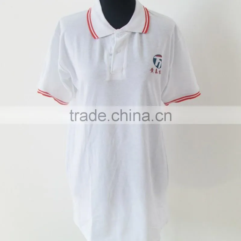 Threaded sleeve custom popular polo shirt
