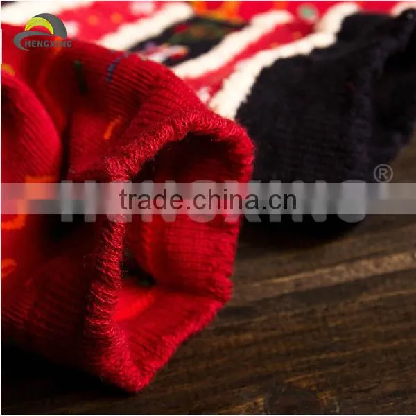 Custom Red Funny Christmas Socks