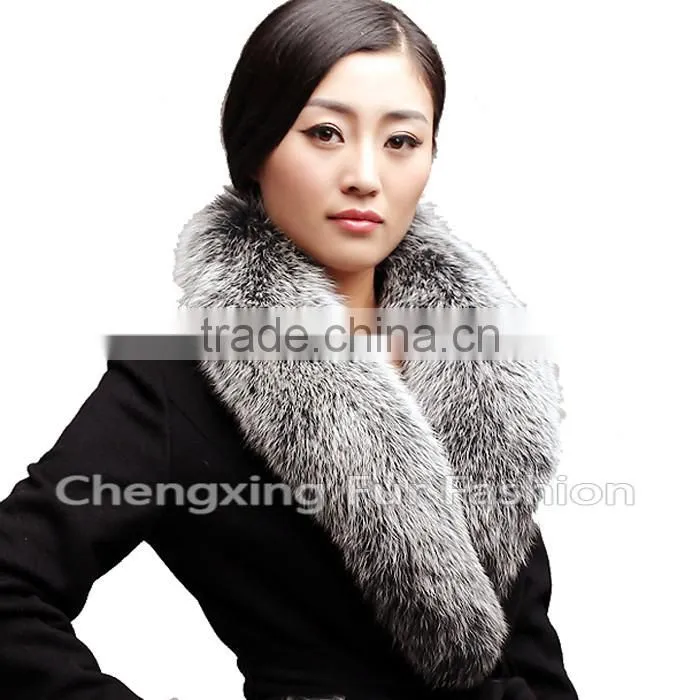 COLLAR-F17B Alibaba Wholesale Accessories Ladies Raccoon Fox Fur Coat Fur Collar