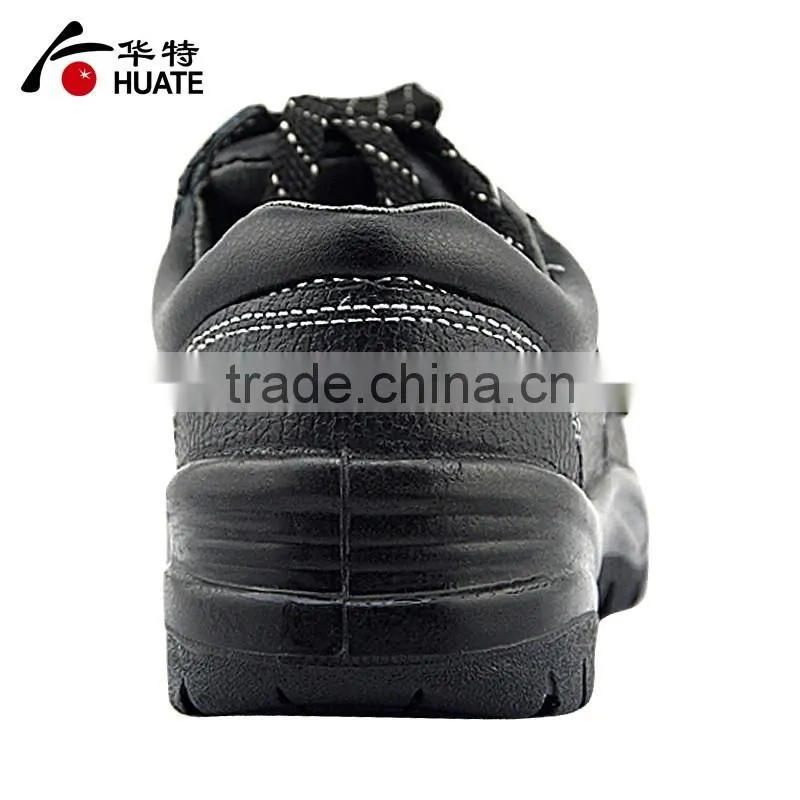 Real leather woodland safety shoes/workplace safety footwear