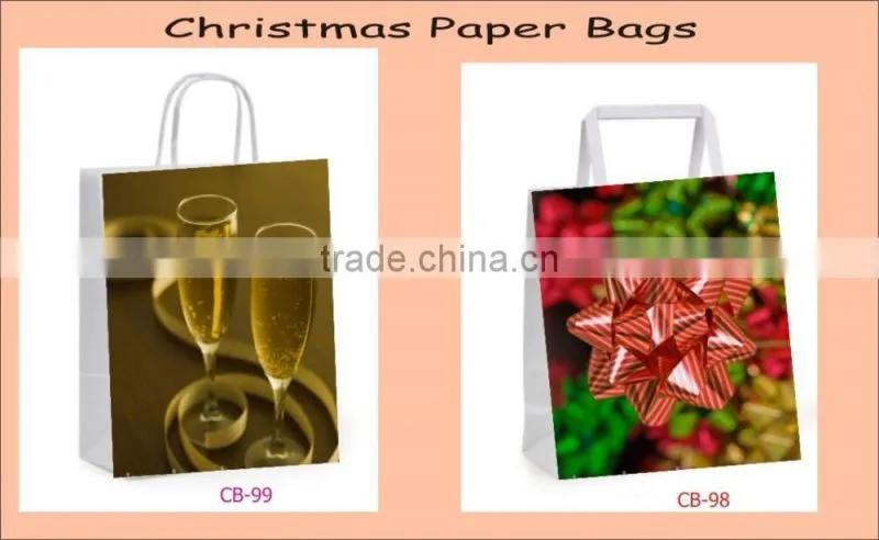 Paper Bags with logo printed glossy finish