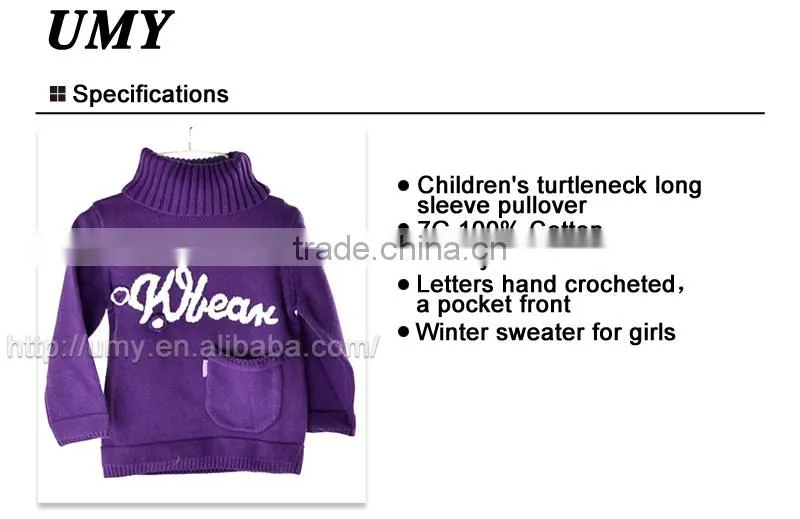 2015 New design winter sweater pullover for gril
