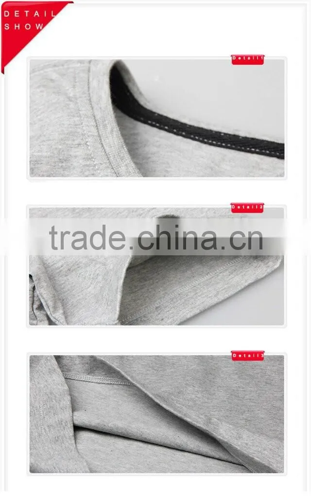 New fashion dress cotton blank t-shirt dress with pockets clothes from china