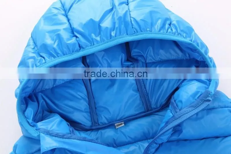 wholesale customize cheap kids children winter down vests and clothes