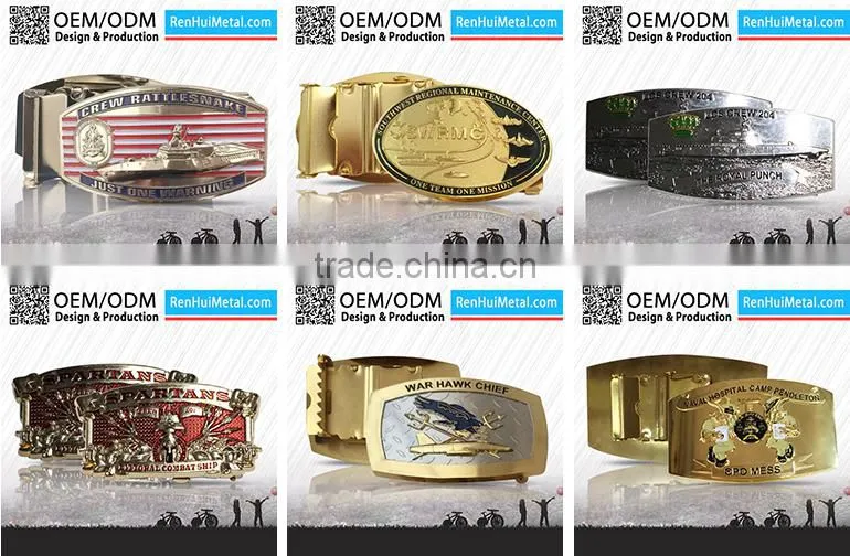 Made in China custom design souvenir reversible alloy belt buckle