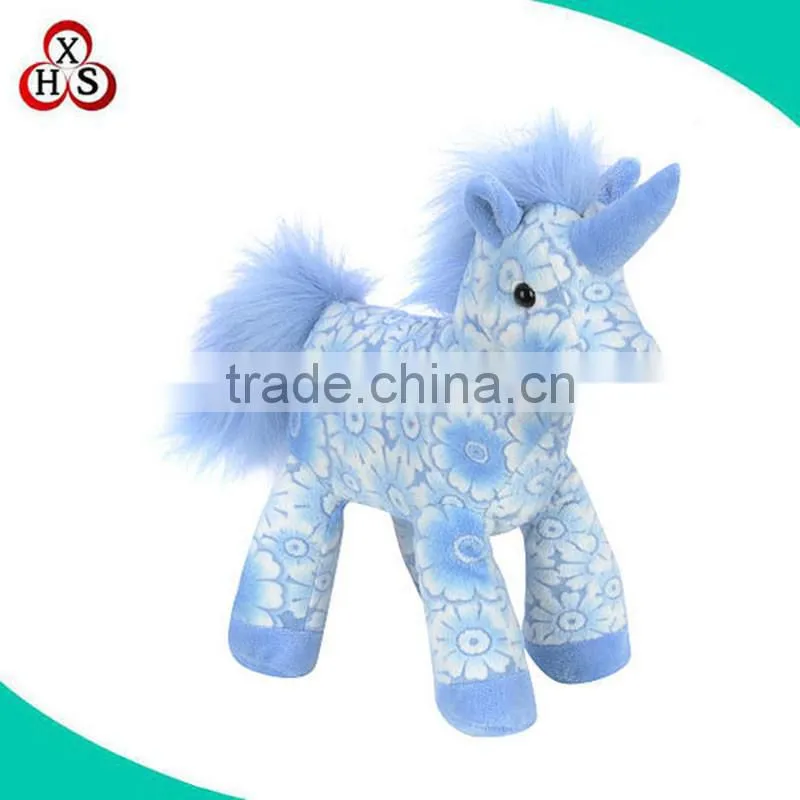 high quality OEM 10inch purple plush unicorn stuffed toys