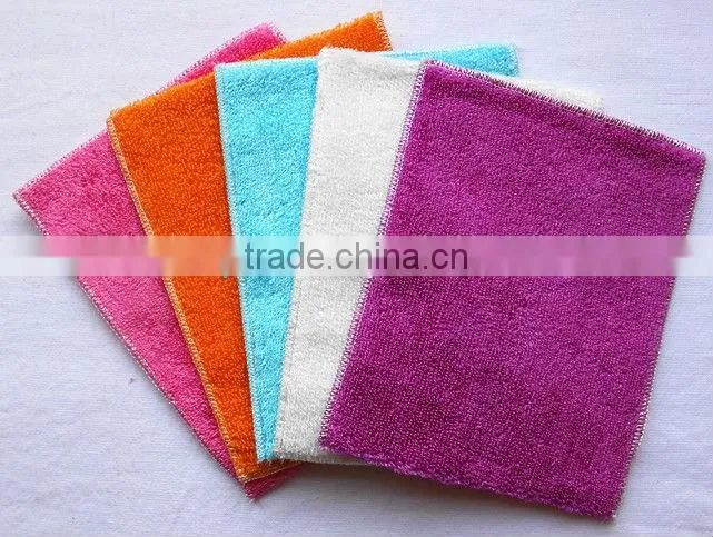 100% Bamboo viscose fiber dish towel,kitchen dishcloth