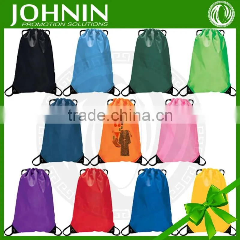 Hot selling fast delivery Custom Logo on Nylon drawstring beach bag