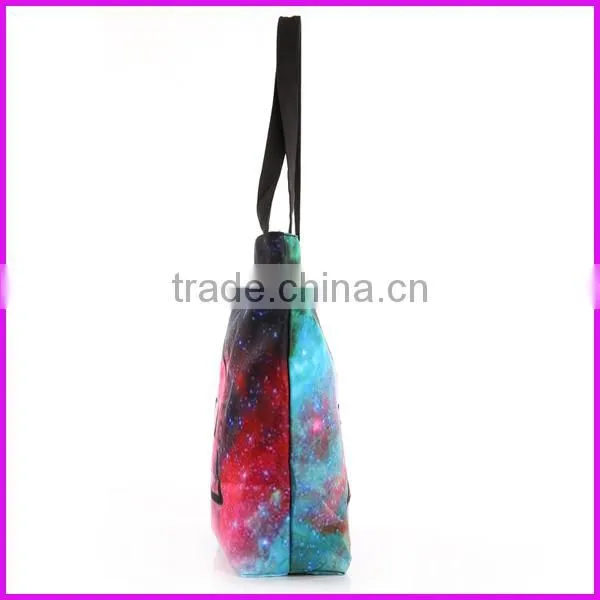2014 america hot selling digital printed ladies fashion canvas beach bag