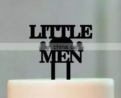 Little Gentleman Mustache Birthday Acrylic Cake Topper Baby Shower Cake Topper