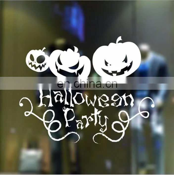 Halloween Theme Pumpkin Evil Window/Wall Sticker Halloween Decoration Home Decoration