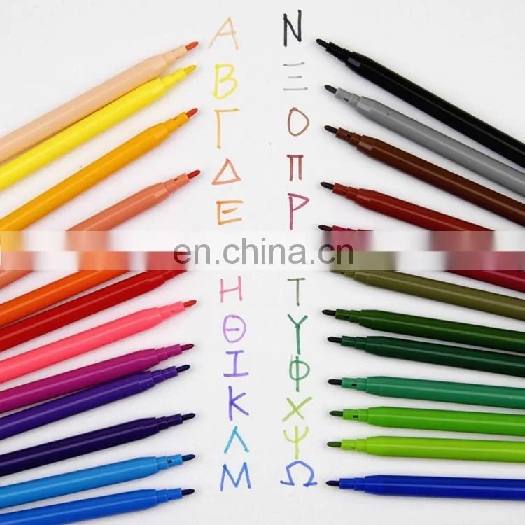 Wholesale Hot Sale Fine Tip Watercolor Markers for Drawing Art Stationery Supplies