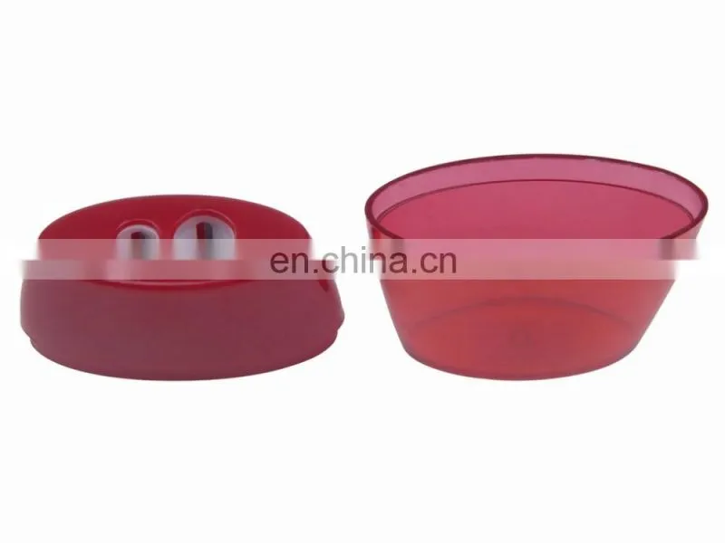 7.0x6.0x2.0cm Plastic Barrel Double Hole Pencil Sharpener