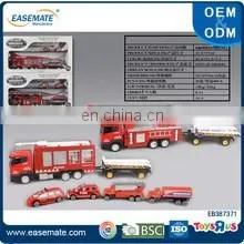 Hot sale alloy pull back car diecast fire truck sey toys
