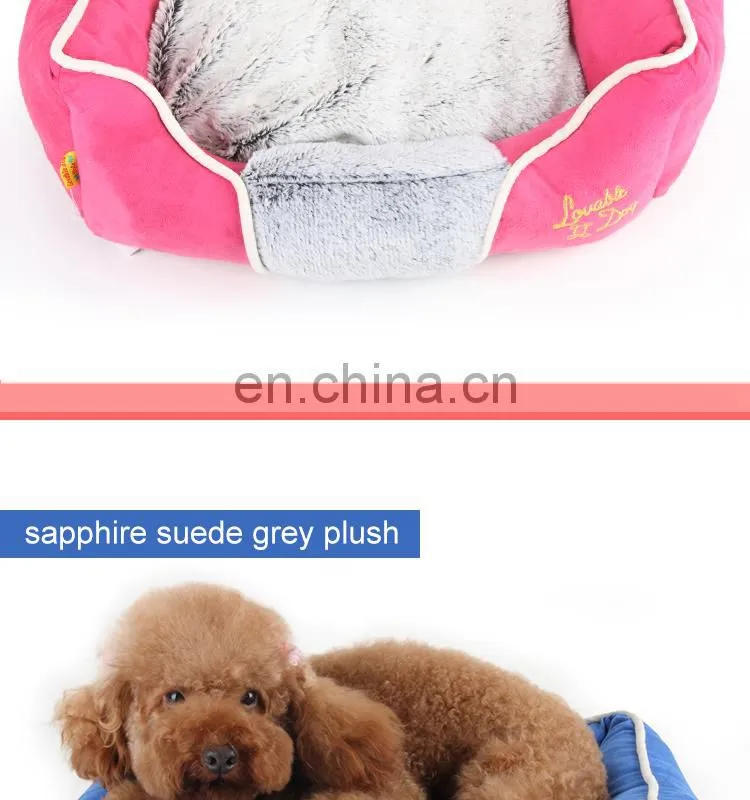 2014 Fur series rectangle pet bed, dog sleeping pad, 100% PP cotton