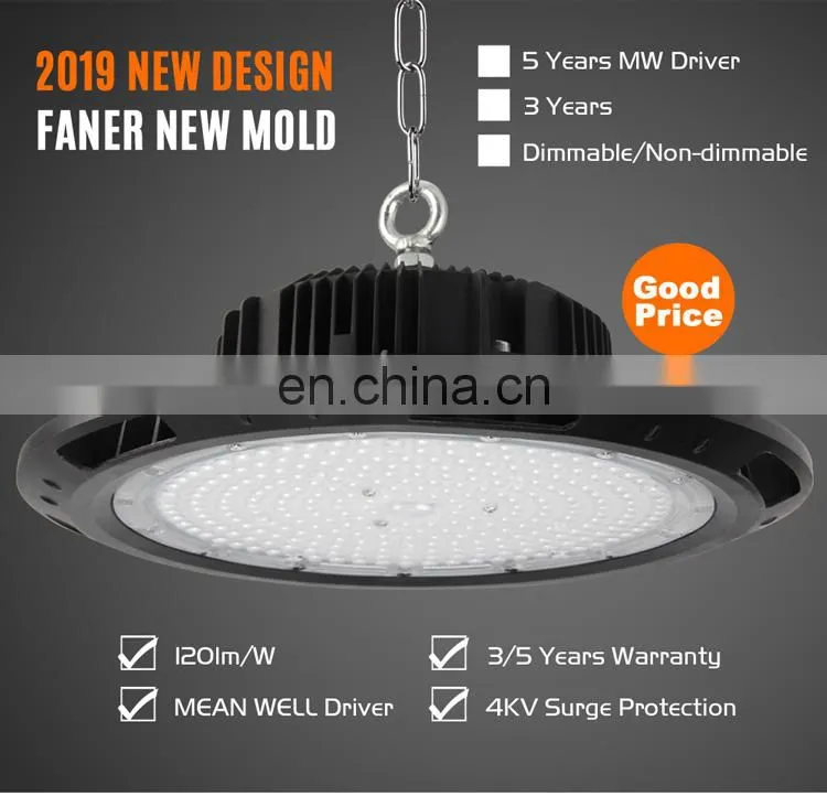 high bay led light lights with SMD 3030 chip isolated driver heatsink and housing ufo led lamp 50w 80w 100w 120w 150w 200w 240w