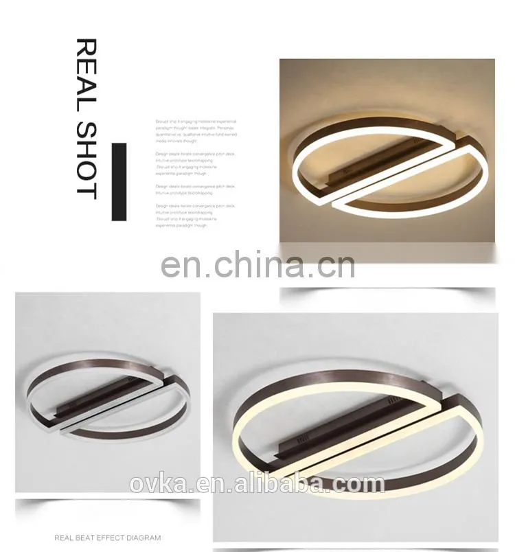 Fashion simple round restaurant lighting led ceiling light for living room