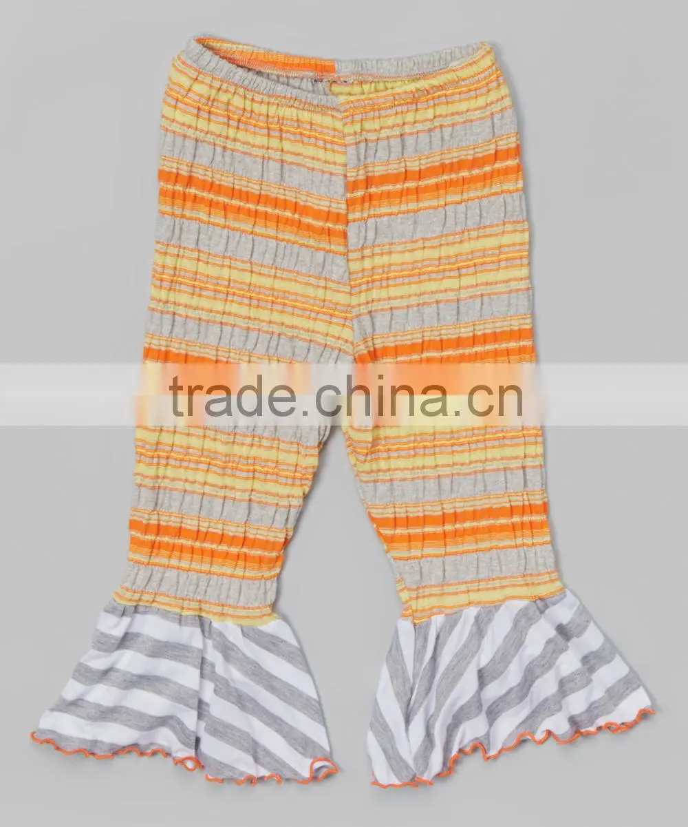 custom made in china 100% cotton ruffle fashion baby girl pants