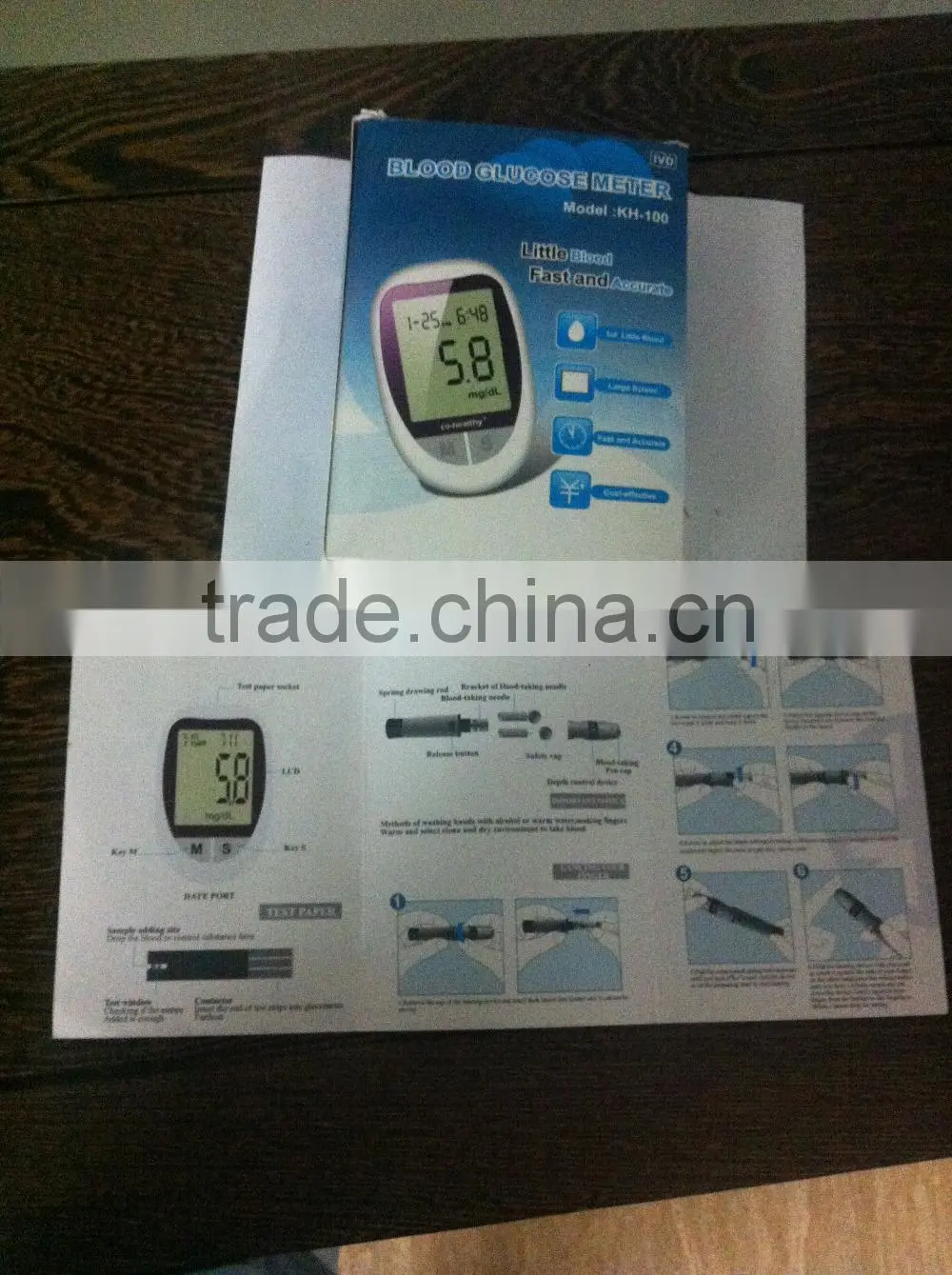 glucometer and strips little blood fast and accurate