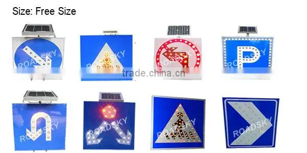 Red Plastic Led Octagon Traffic Sign