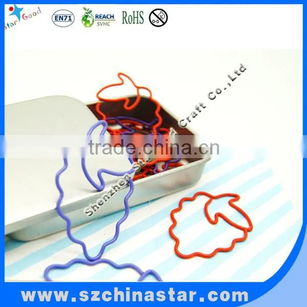 Sweet heart shape paper clip with blister