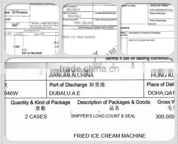 Double Flat Pan Fried Ice Cream Machine, Thailand Roll Ice Cream Maker, China Two Secop Compressor Fried Ice Cream Machine