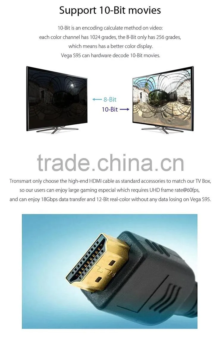 Original Tronsmart Vega S95 Telos S905 1+8G Quad Core Bluetooth 4.0 TV BOX