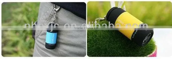 plastic USB rechargeable 0.5 w mini keychain led flashlight