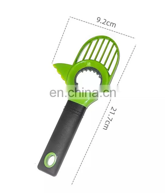 Wholesale 3 in 1 Plastic Avocado Cutter Knife Corer Avocado Slicer Avocado tools Kitchen Gadgets