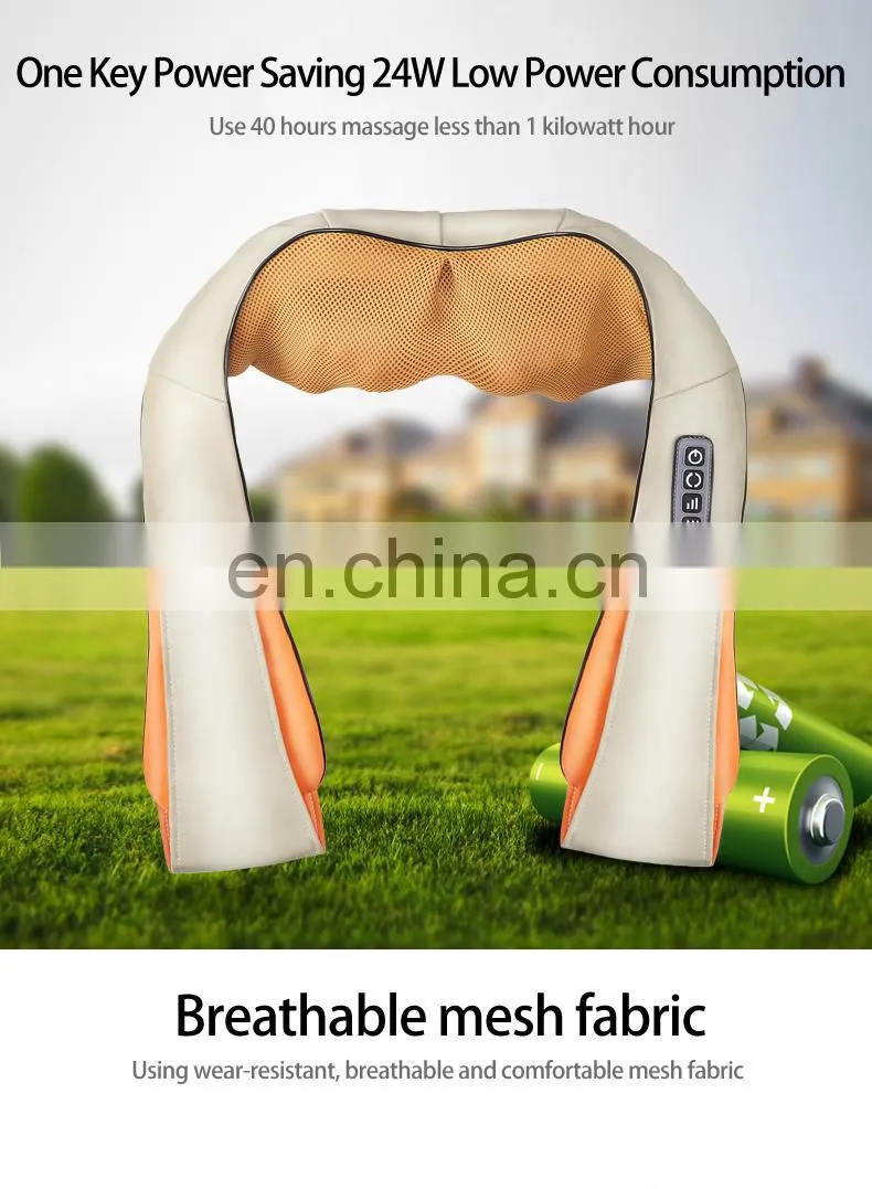 2019 Latest design shiatsu kneading health care electric neck back shoulder massager