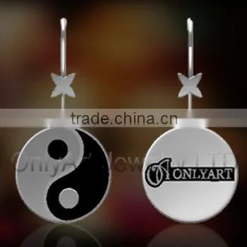 new design antique fashion silver stud earring high quality sterling silver bridal jewelry, paypal acceptable