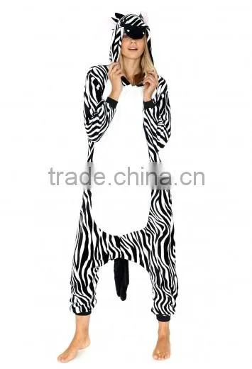 fancy zebra stripe nightclothes for family suit